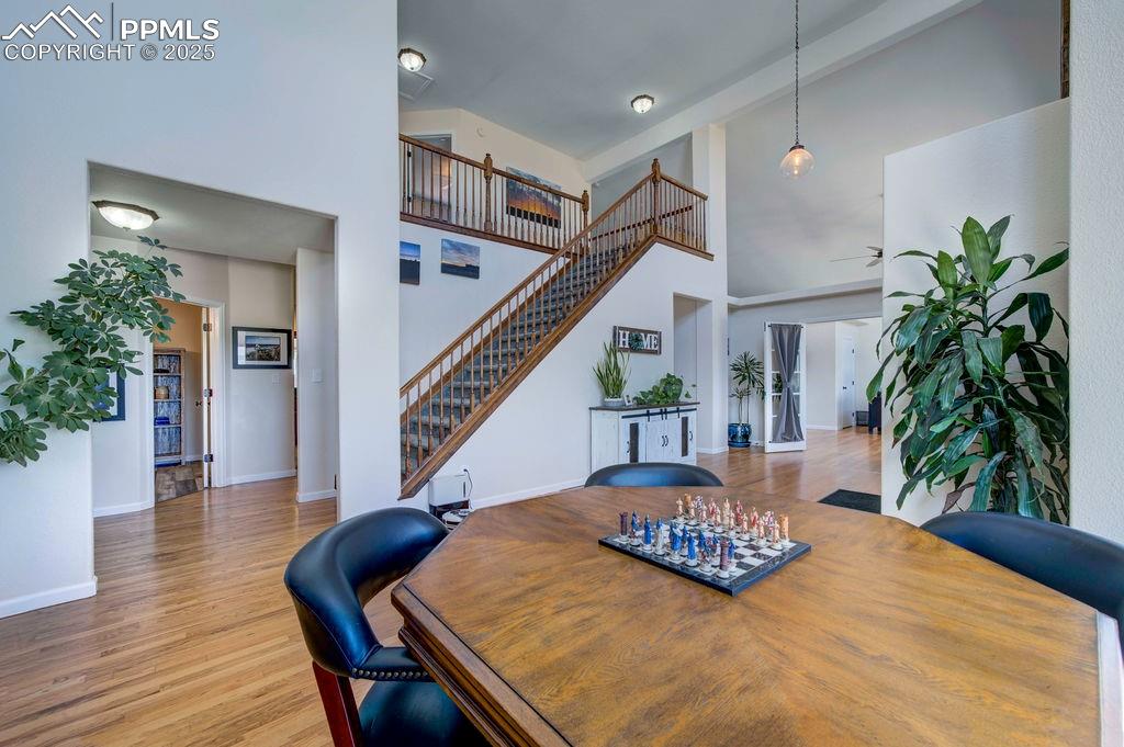 14650 Eastonville Road Elbert, CO 80106 - Photo 6 of 44 a view of a dining room with furniture