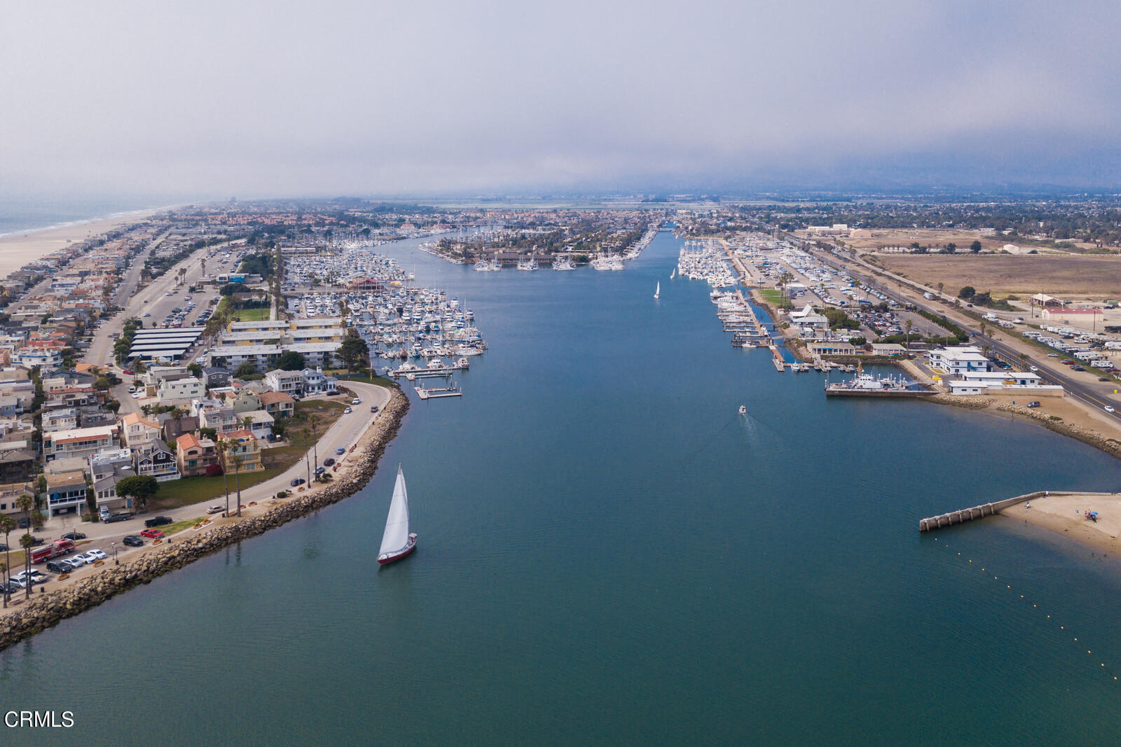 328 Lakeshore Drive Oxnard, CA 93035 - Photo 30 of 43 an aerial view of a house with a ocean view