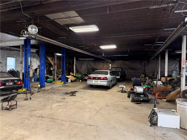 a view of gym equipment and children play room