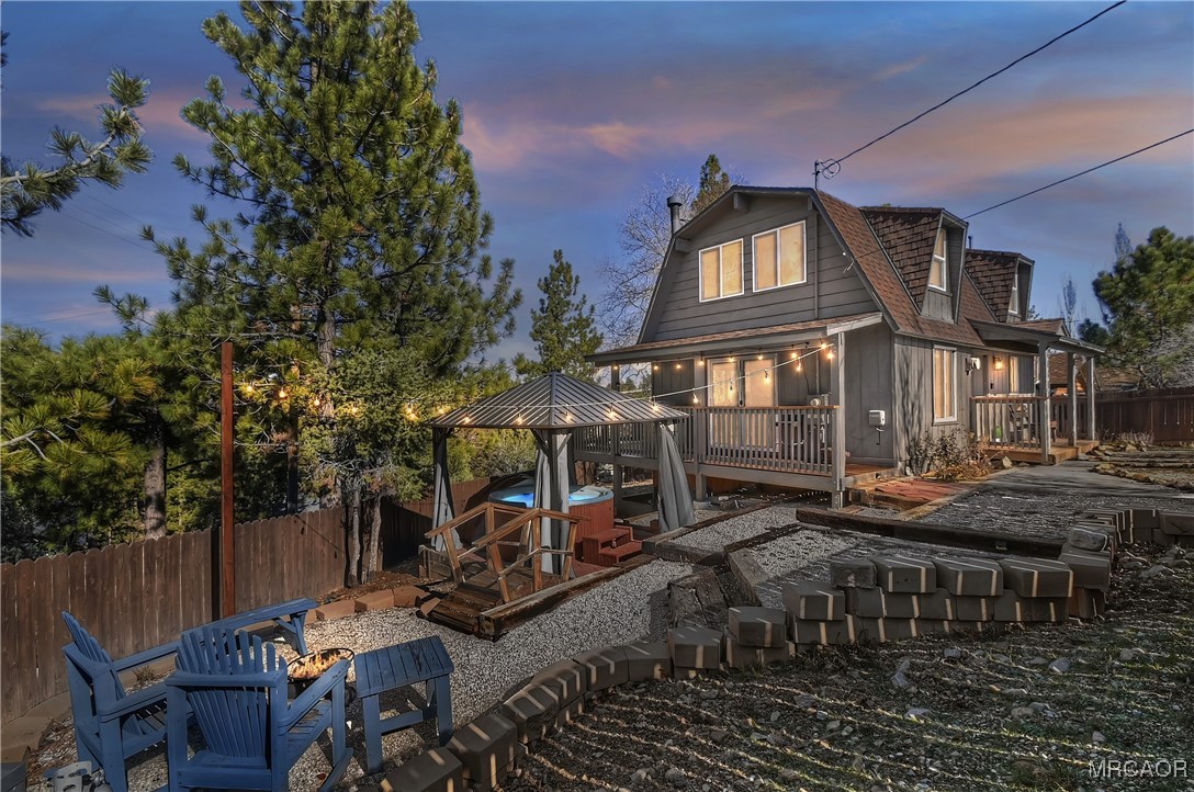 44408 Valley View Lane Sugarloaf, CA 92386 - Photo 40 of 42 Digitally altered twilight