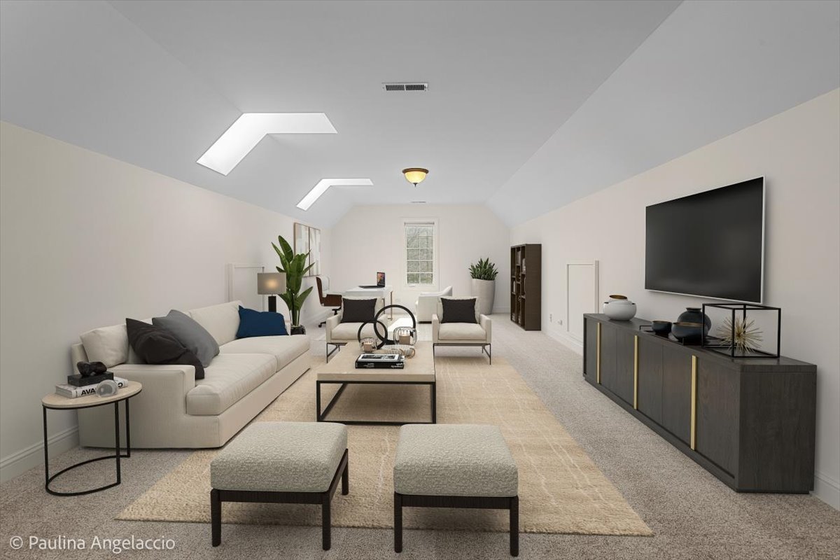 1175 Woodburn Court Inverness, IL 60067 - Photo 36 of 68 a living room with furniture and a flat screen tv