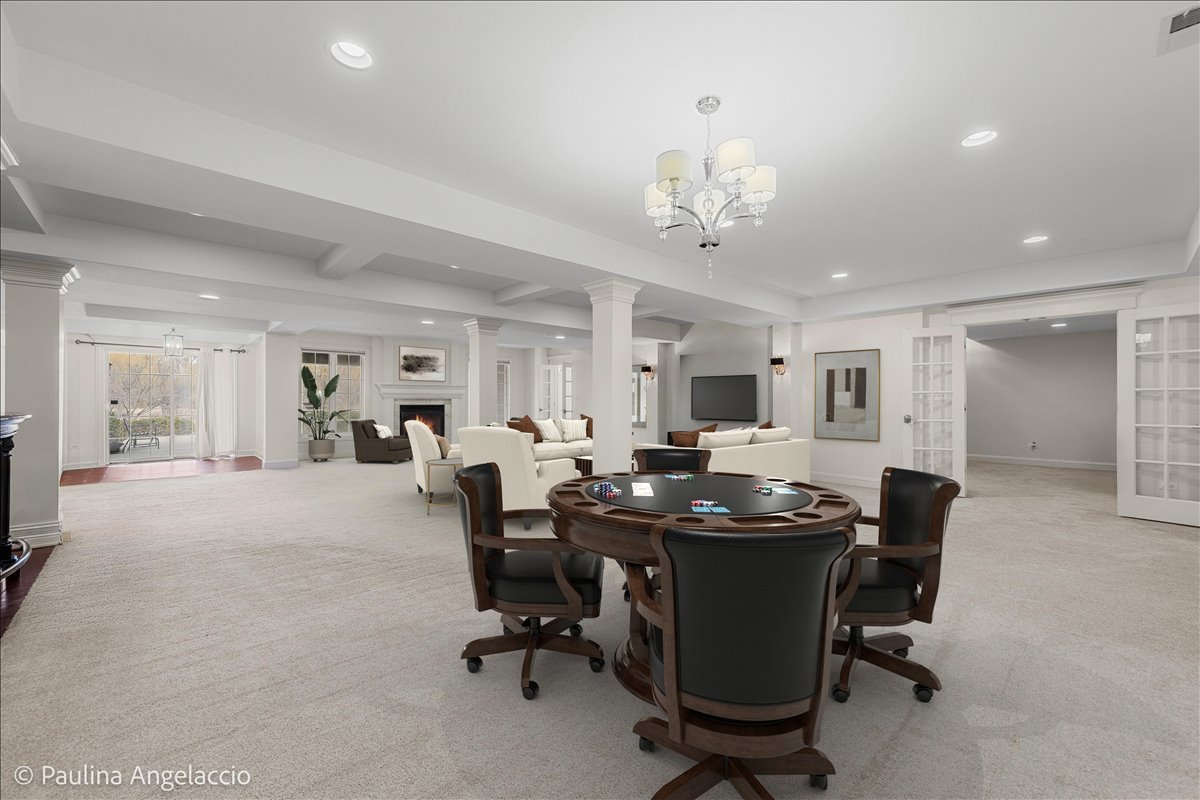 1175 Woodburn Court Inverness, IL 60067 - Photo 37 of 68 a view of a dining room with furniture and a livingroom