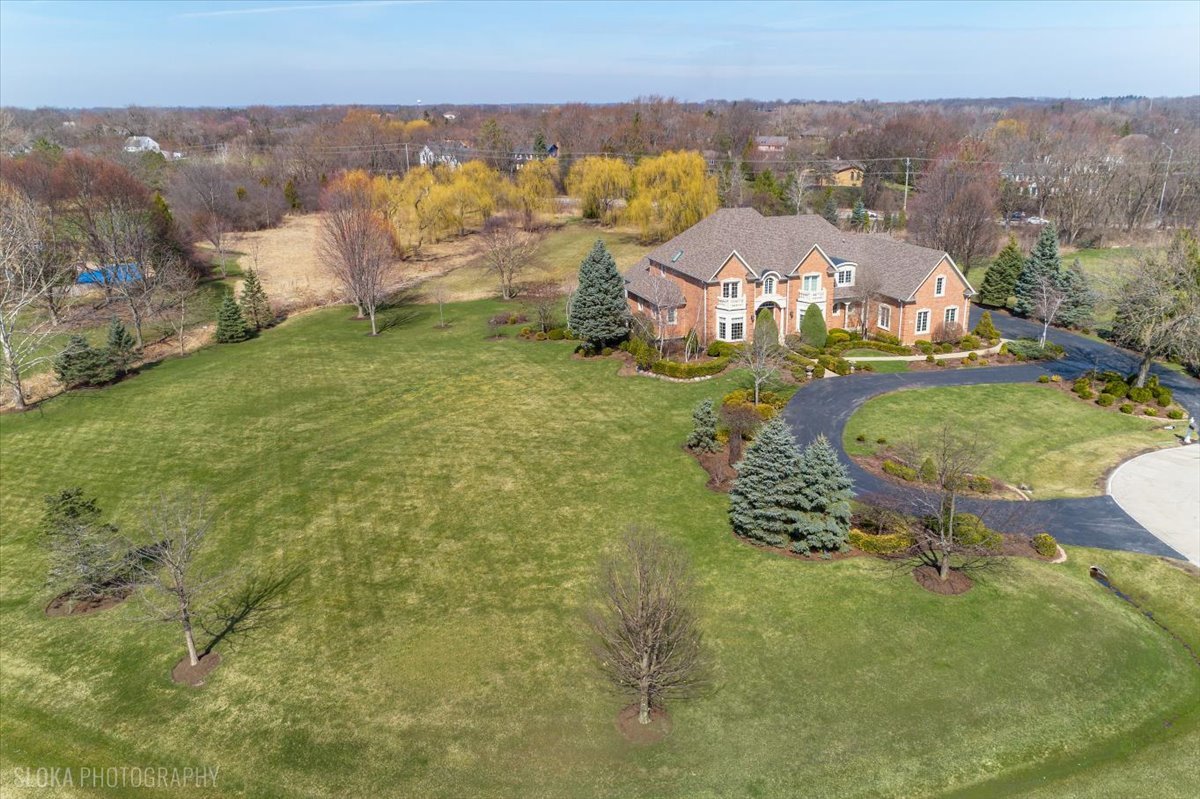 1175 Woodburn Court Inverness, IL 60067 - Photo 63 of 68 an aerial view of a house with a garden