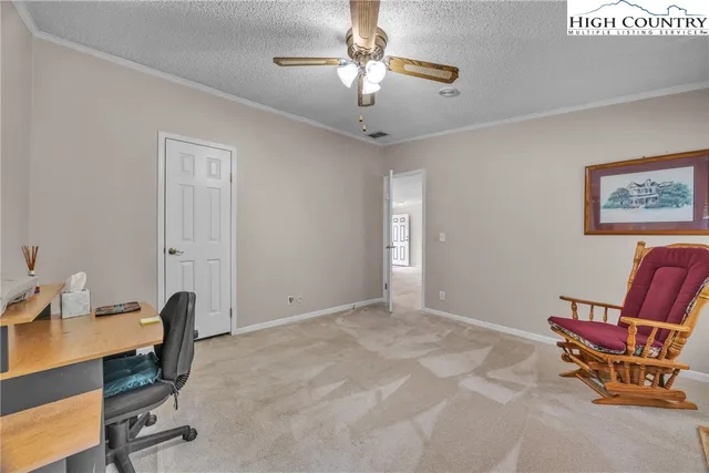 a workspace with a couch