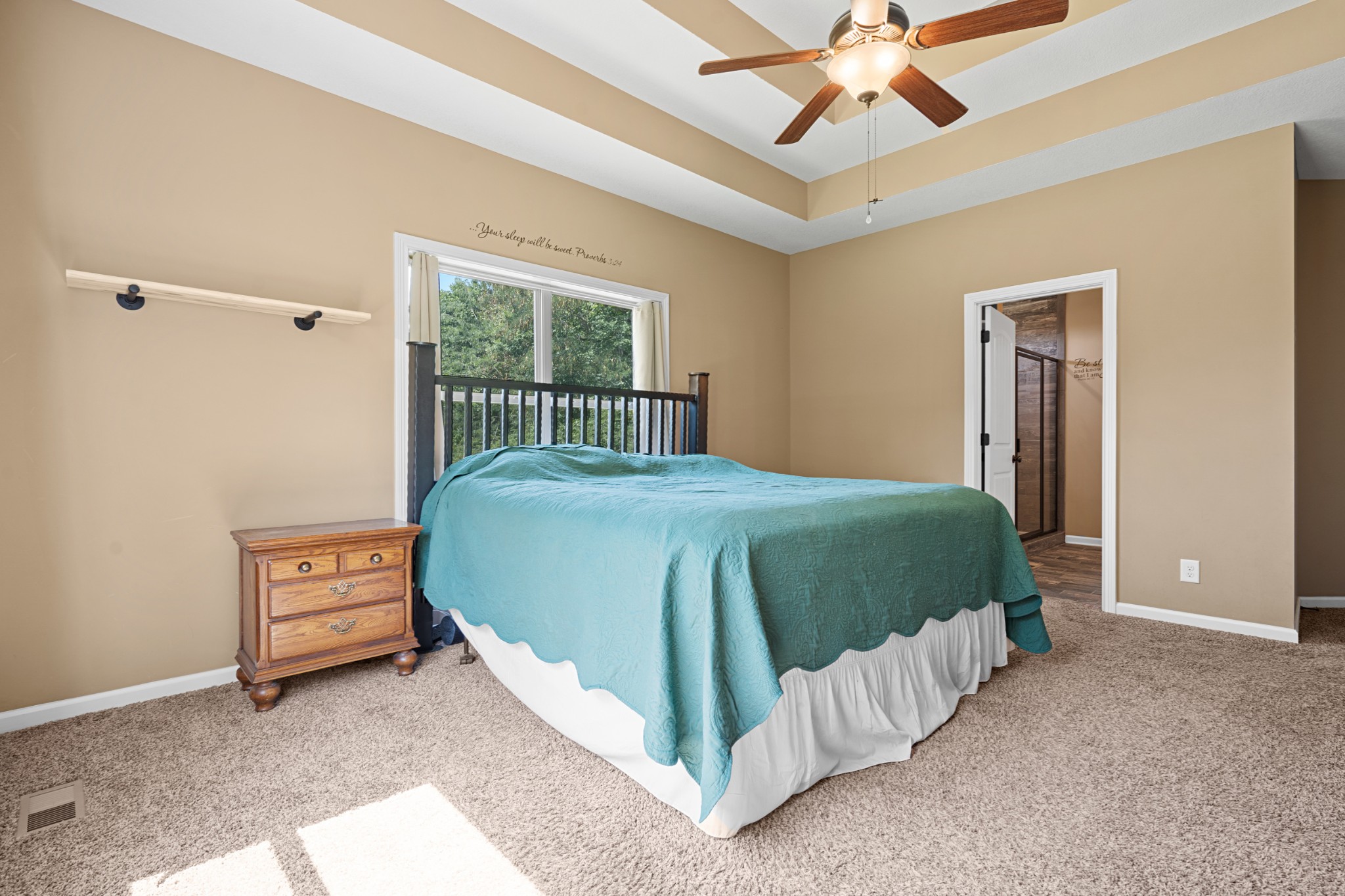 1506 Bend Road Clarksville, TN 37040 - Photo 23 of 56 a bedroom with a bed and a chandelier