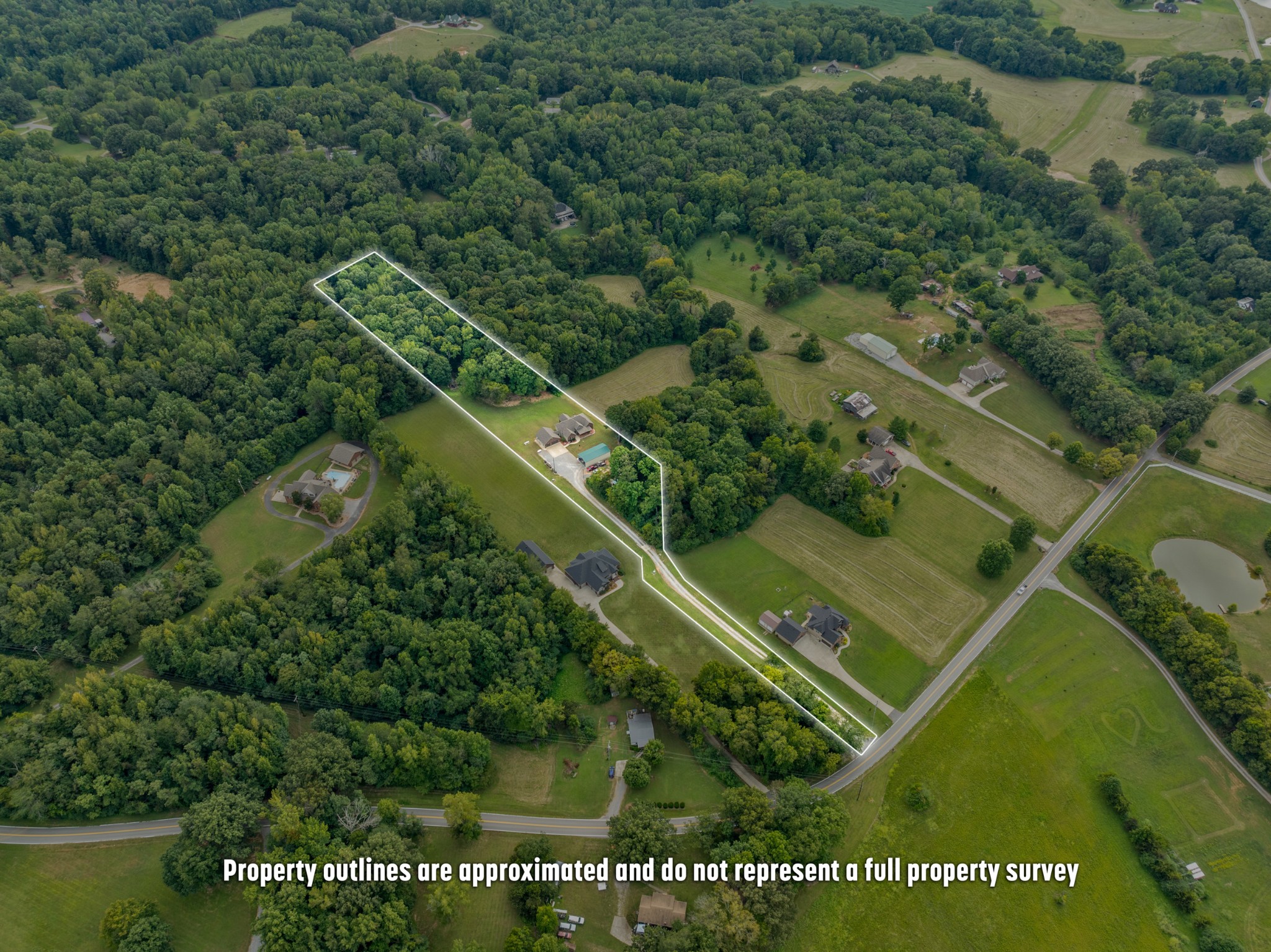 1506 Bend Road Clarksville, TN 37040 - Photo 54 of 56 an aerial view of a residential house with a yard