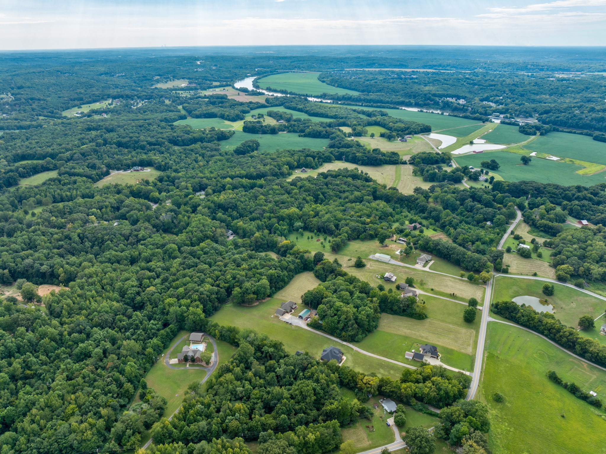 1506 Bend Road Clarksville, TN 37040 - Photo 56 of 56 an aerial view of residential houses with outdoor space and trees