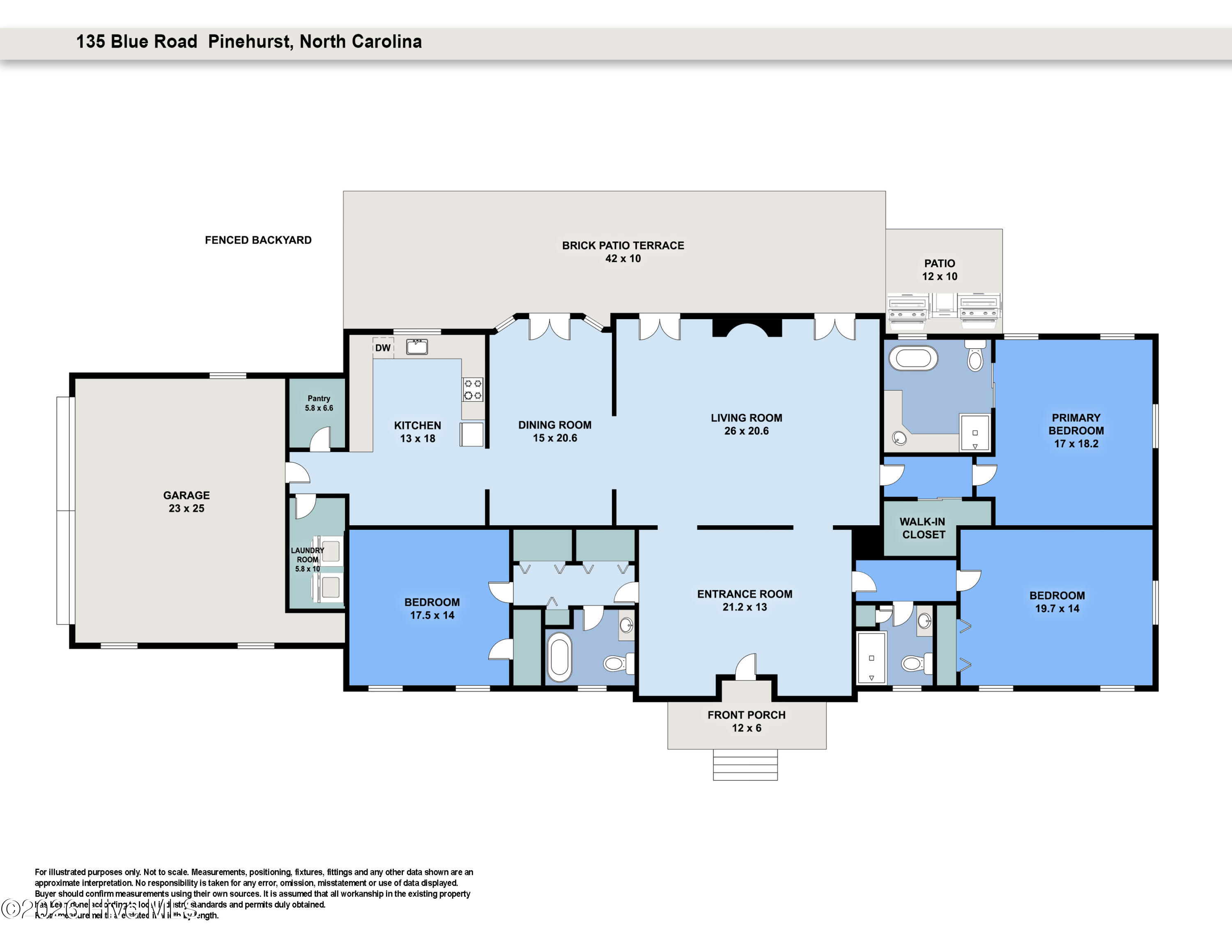 135 Blue Road Pinehurst, NC 28374 - Photo 39 of 40 135_Blue Road_Main House floorplan