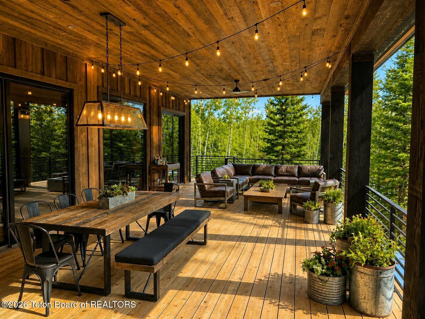 5727 Forest Ridge Road Victor, ID 83455 - Photo 22 of 80 Outdoor deck - Virtual staging