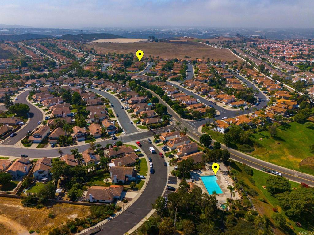 1896 Timber Trail Vista, CA 92081 - Photo 19 of 65 an aerial view of a residential houses with outdoor space and swimming pool