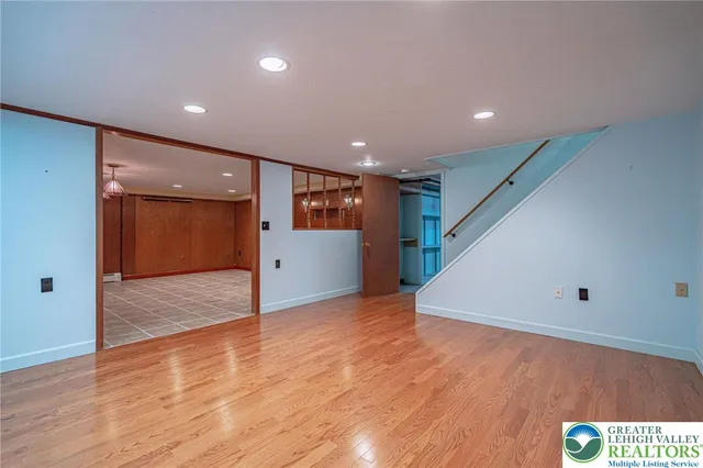 a view of a storage room