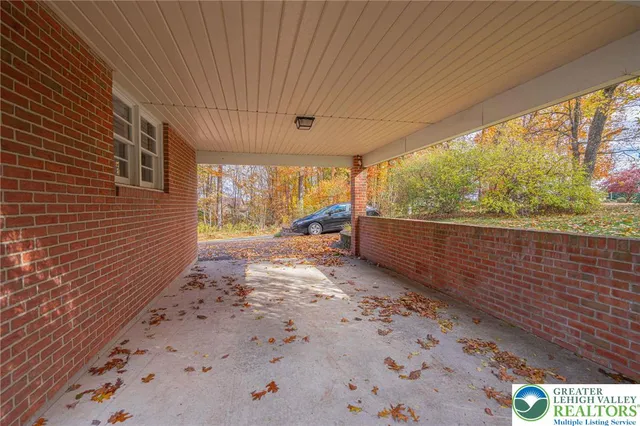 a view of a shaded area in back yard
