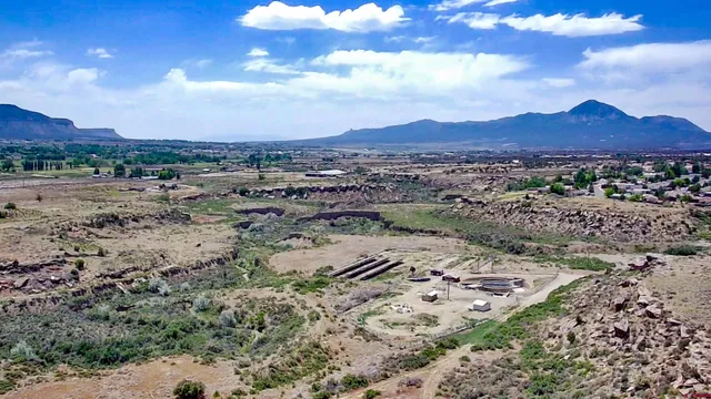 a view of lake and mountain