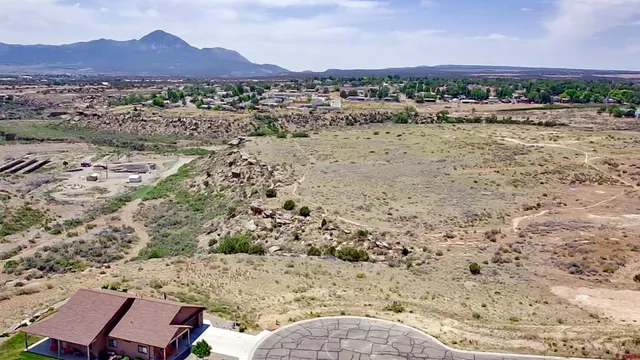 a view of a city with mountain view
