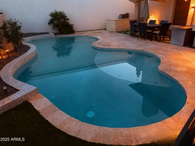 a view of swimming pool and mountain view