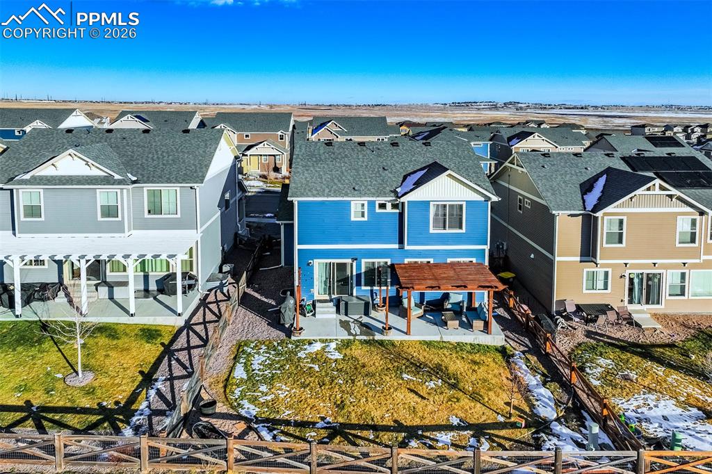 6374 Moate Lane Colorado Springs, CO 80927 - Photo 40 of 42 an aerial view of a houses with swimming pool