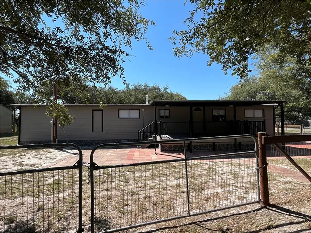 a backyard of a house