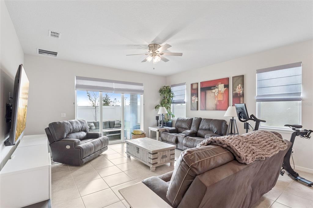 1989 Spring Shower Circle Kissimmee, FL 34744 - Photo 12 of 63 a living room with furniture ceiling fan and a window