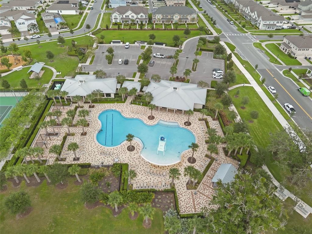 1989 Spring Shower Circle Kissimmee, FL 34744 - Photo 48 of 63 an aerial view of a house with outdoor space swimming pool outdoor seating and yard