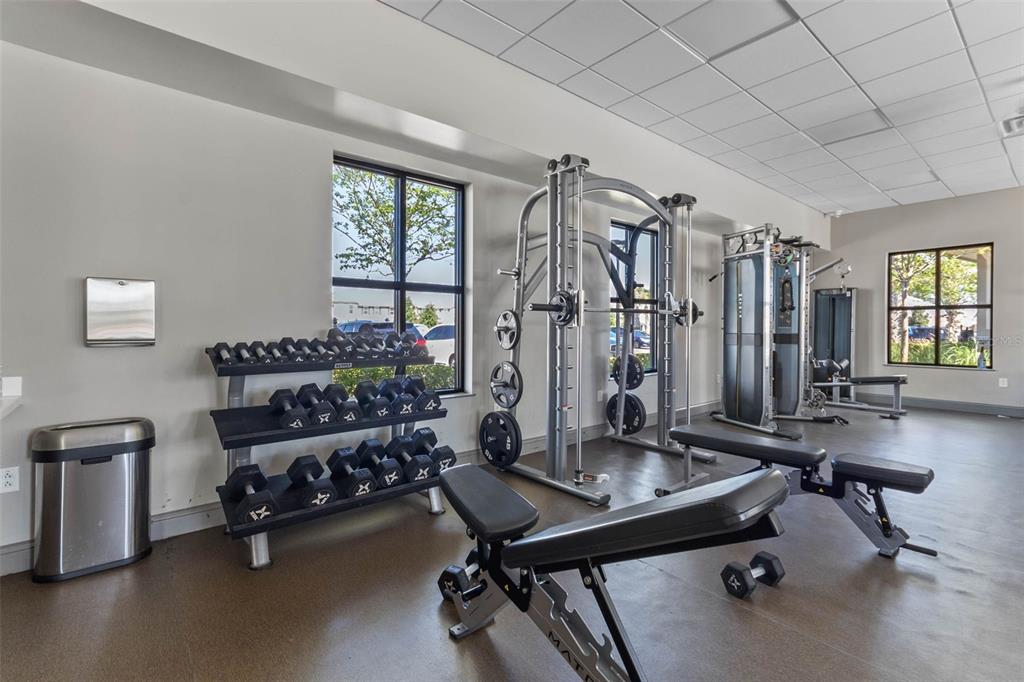 1989 Spring Shower Circle Kissimmee, FL 34744 - Photo 51 of 63 a view of a room with gym equipment