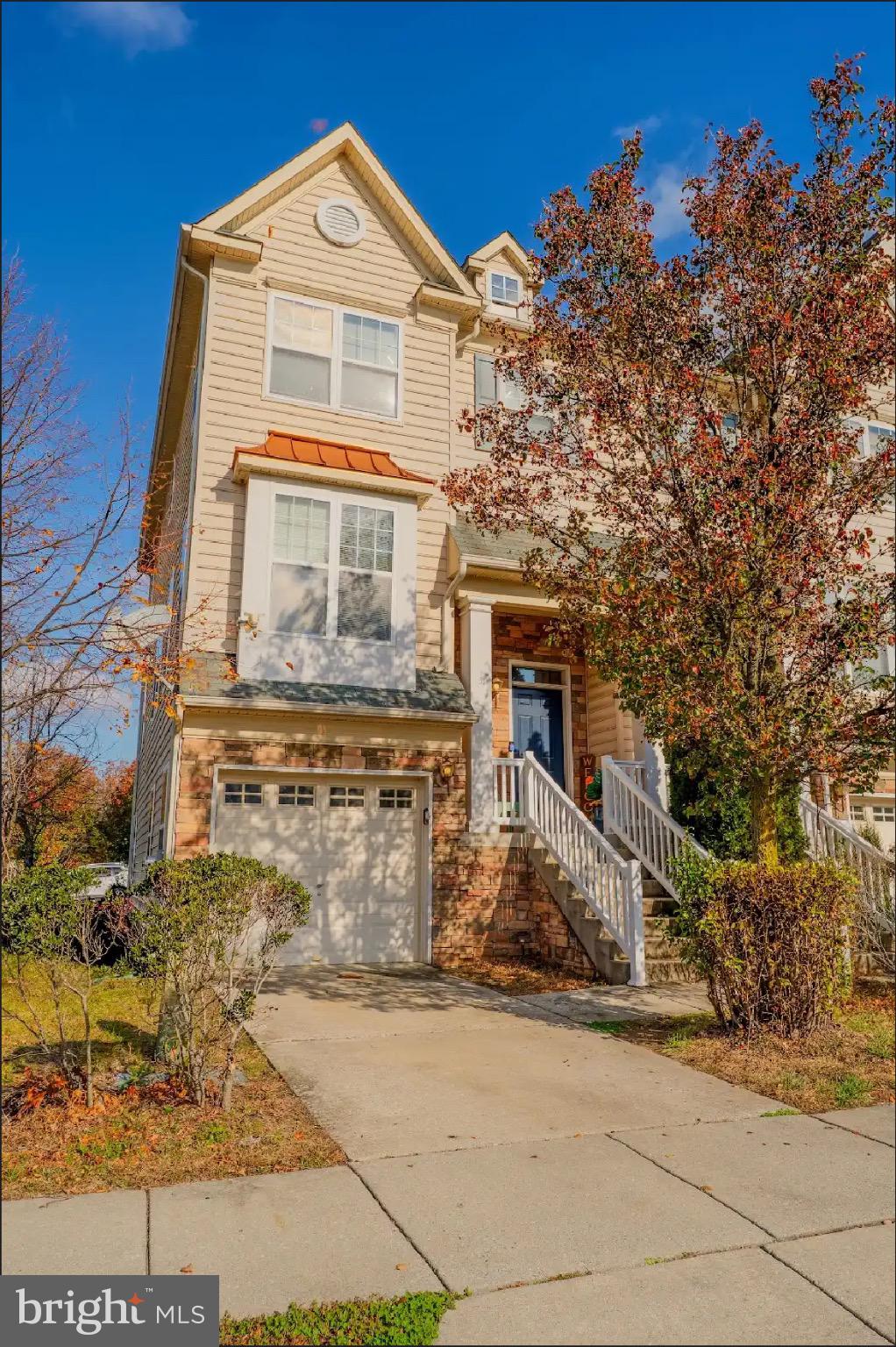 a front view of a house