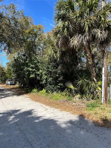 a view of a yard covered in snow