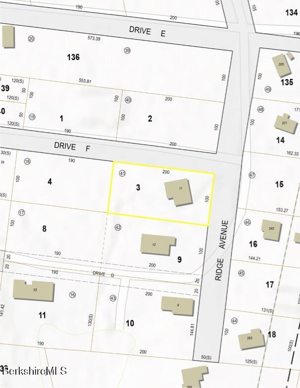 236 Ridge Avenue Otis, MA 01029 - Photo 66 of 68 Lot 3 Parcel Map
