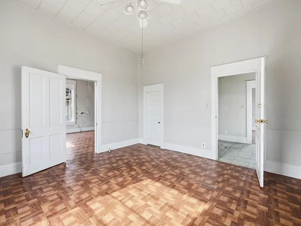 a view of an empty room