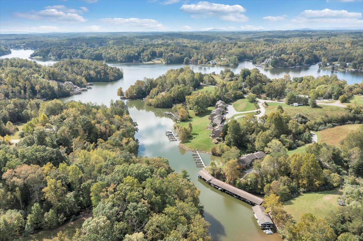 301 Harbor Ridge Drive Goodview, VA 24095 - Photo 48 of 56 a view of lake with residential houses with outdoor space and lake view