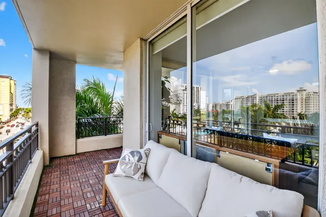 a view of a city with tall buildings