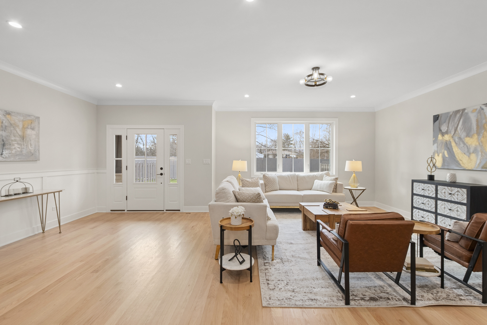 11329 1st Street Mokena, IL 60448 - Photo 16 of 36 a living room with furniture and wooden floor