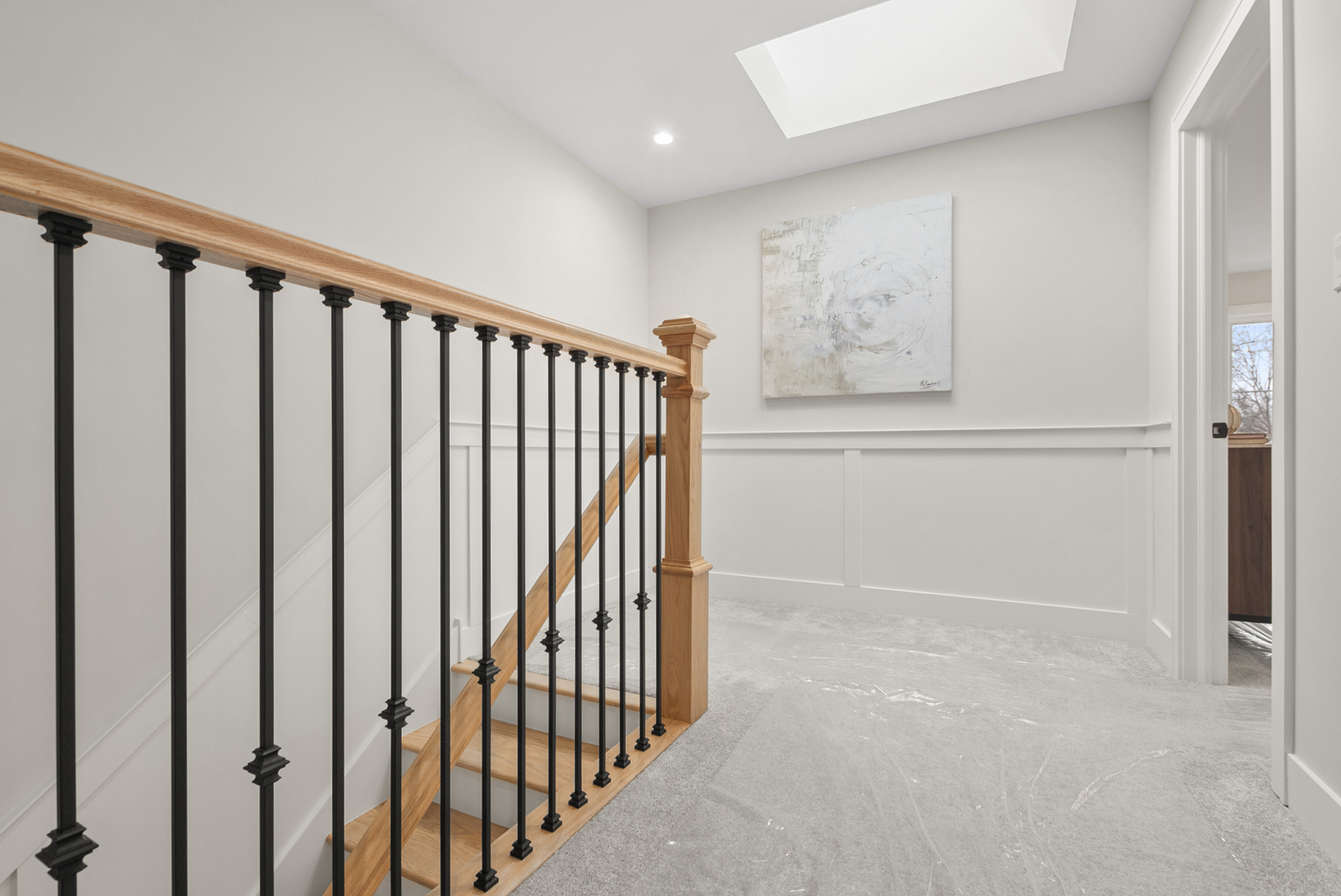 11329 1st Street Mokena, IL 60448 - Photo 21 of 36 a view of staircase with railing and white walls