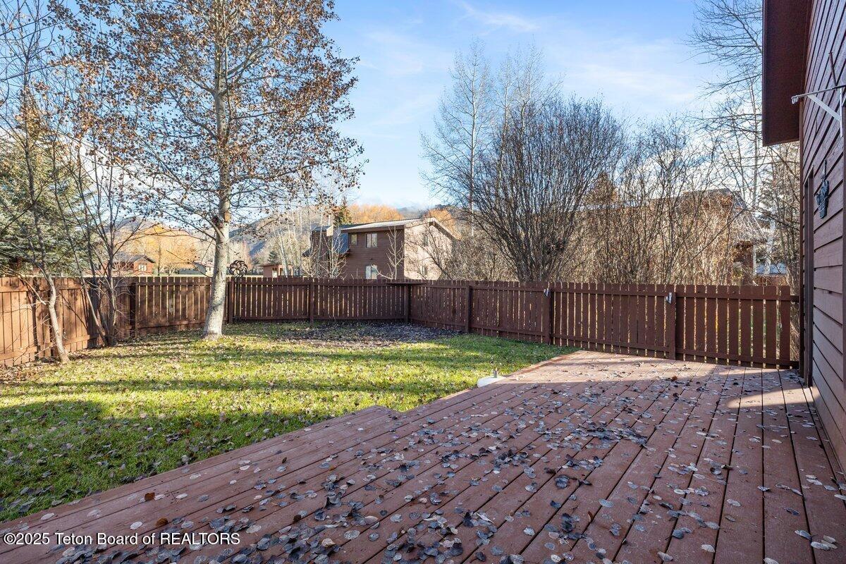 3140 West King Eider Road Jackson, WY 83001 - Photo 19 of 20 Fenced Back Yard