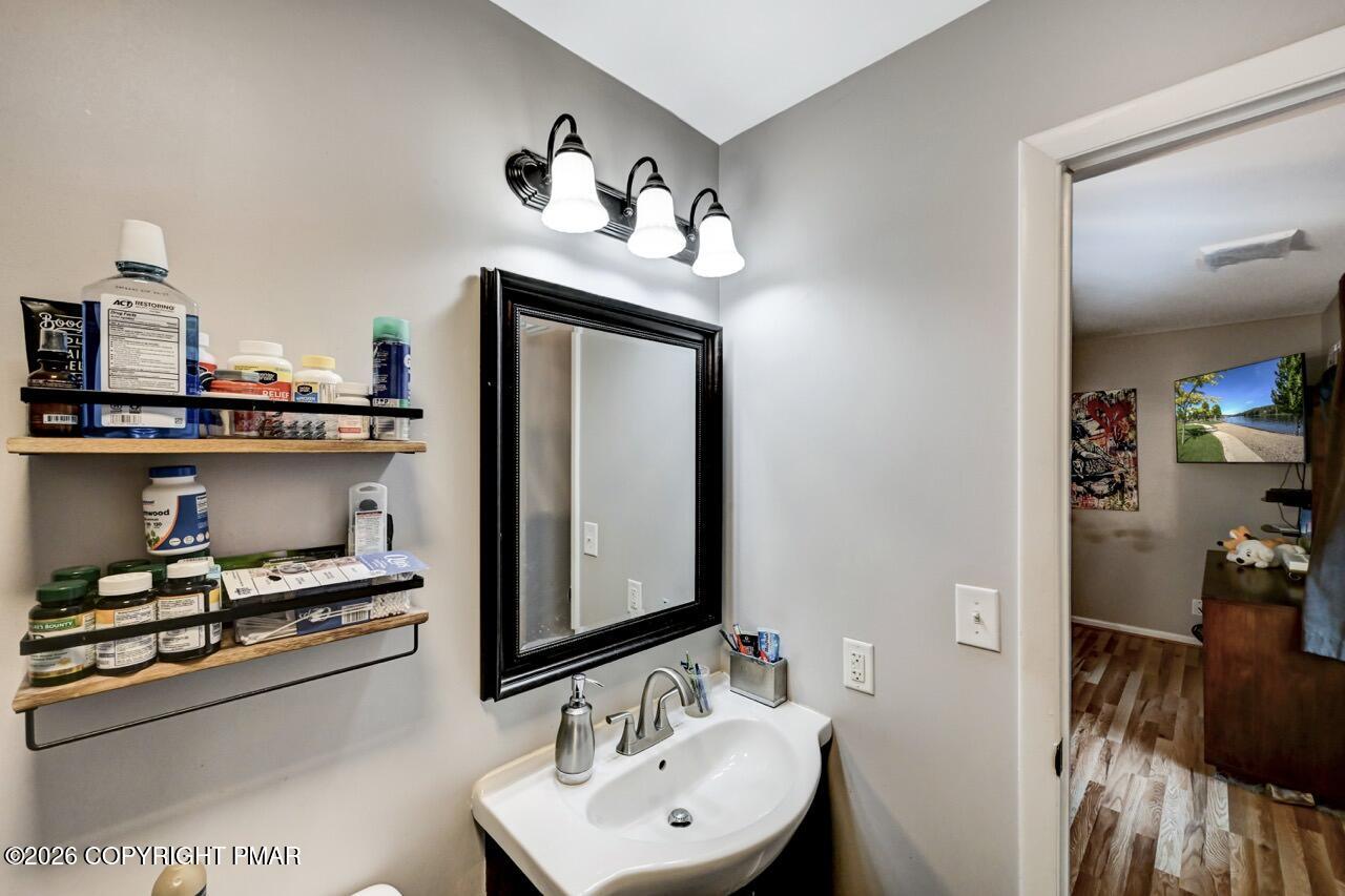 256 Devils Hole Road Cresco, PA 18326 - Photo 32 of 56 a bathroom with a sink and a mirror