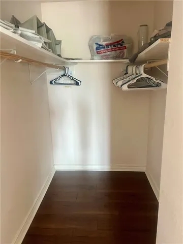 closeup view of a room with racks on the wall