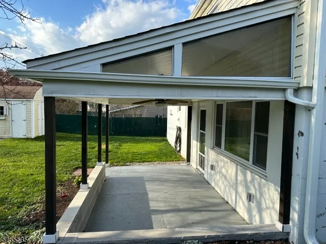 a view of swimming pool with garden