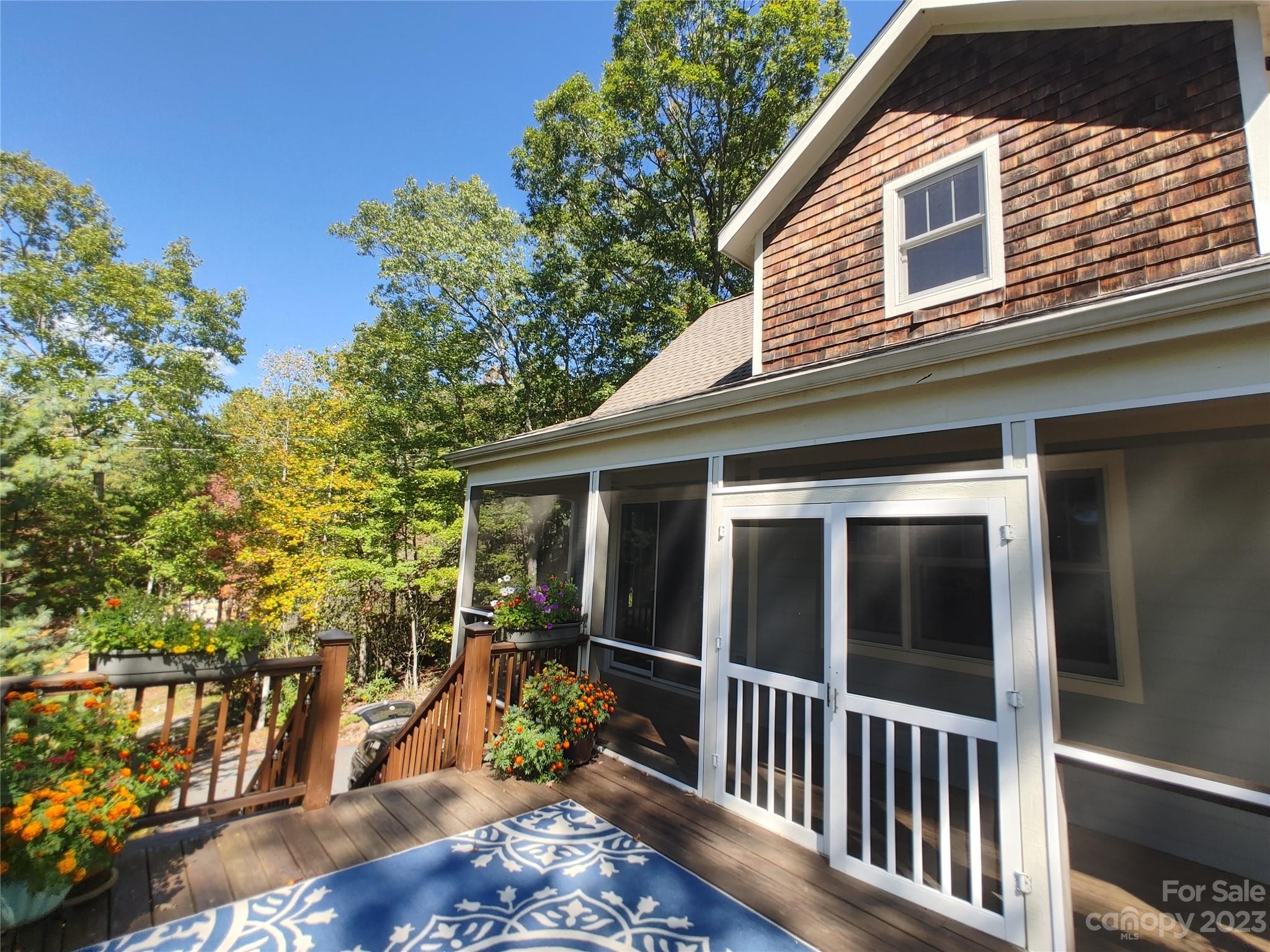 a view of a house with a porch