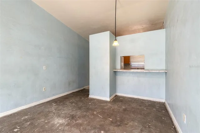 a view of an empty room