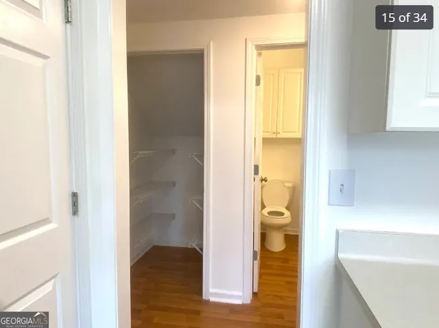 a bathroom with a toilet