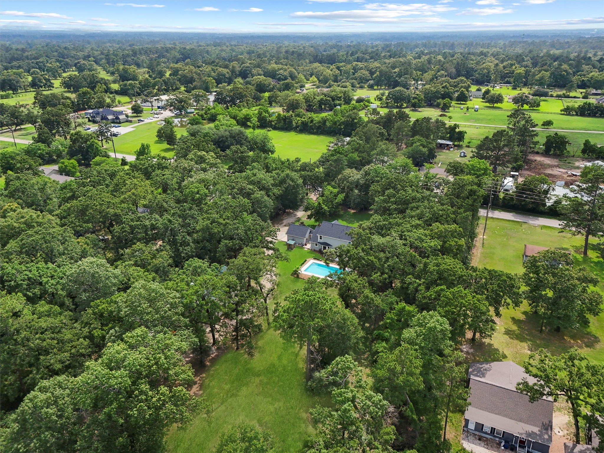 6803 Treaschwig Road Spring, TX 77373 - Photo 22 of 22 an aerial view of residential houses with outdoor space and trees