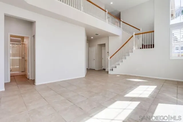 a view of an entryway with staircase