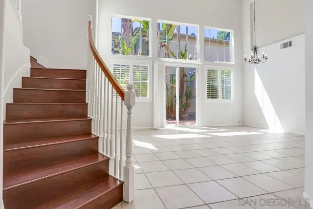 a view of a hallway with window