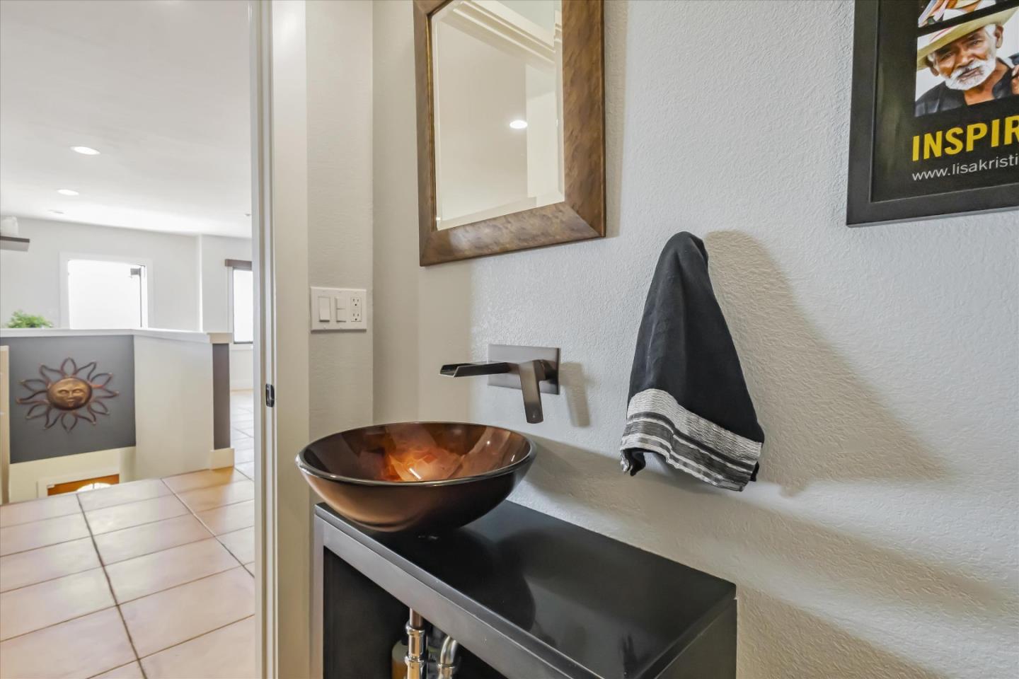327 Farallon Avenue Pacifica, CA 94044 - Photo 26 of 74 a bathroom with a sink and a mirror