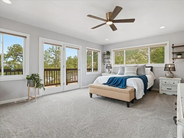 a view of bedroom with wooden floor and bedroom