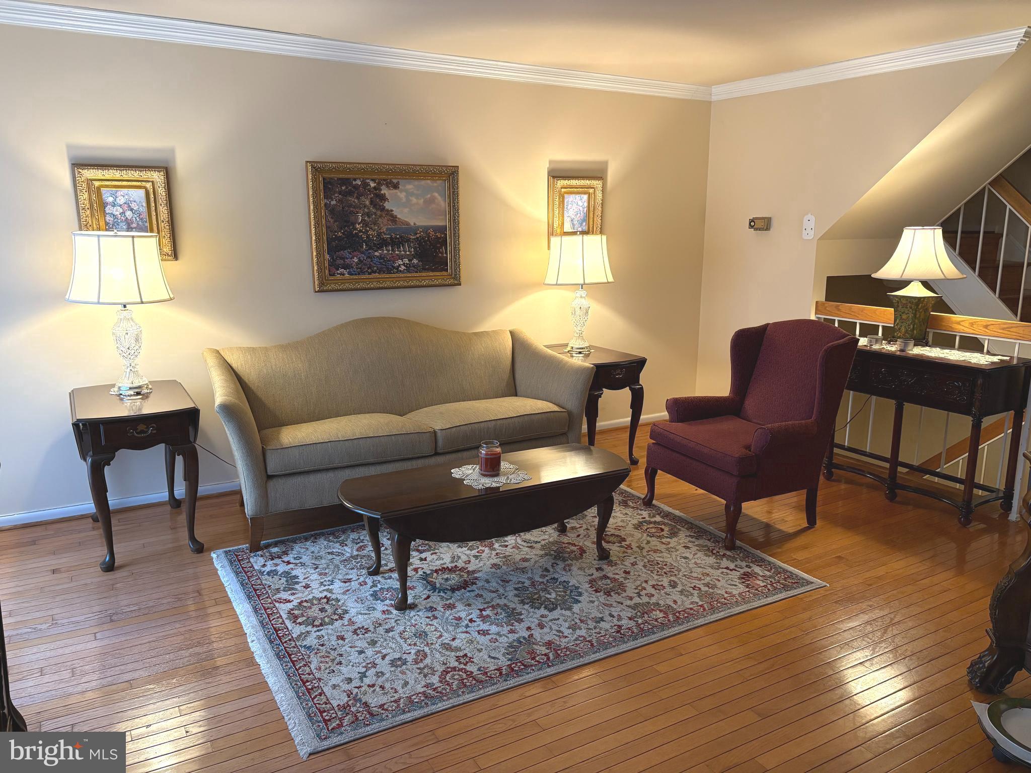 5504 Winford Court Fairfax, VA 22032 - Photo 15 of 61 a living room with furniture and a wooden floor