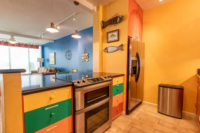 a house view with a sink and mirror