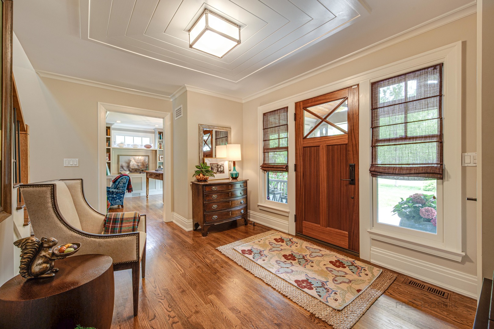50 Ravine Forest Drive Lake Bluff, IL 60044 - Photo 5 of 44 a view of a workspace with wooden floor and a window
