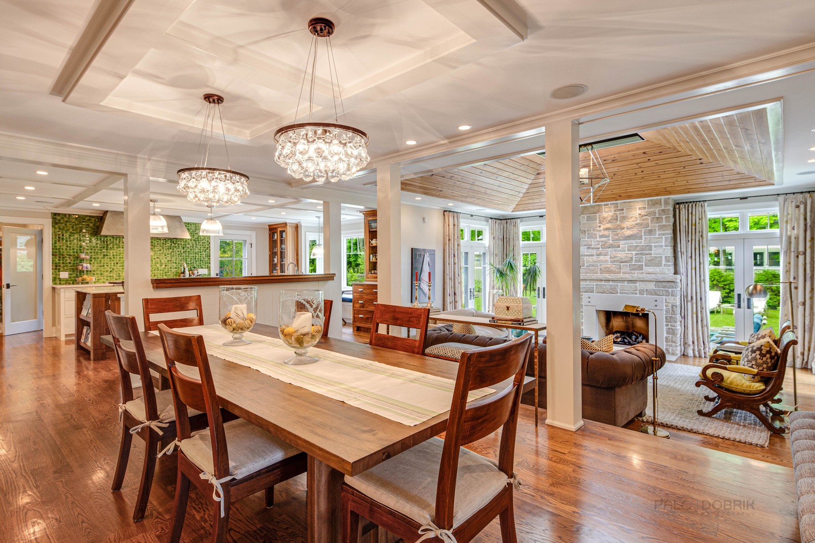 50 Ravine Forest Drive Lake Bluff, IL 60044 - Photo 10 of 44 a view of a dining room with furniture wooden floor and chandelier