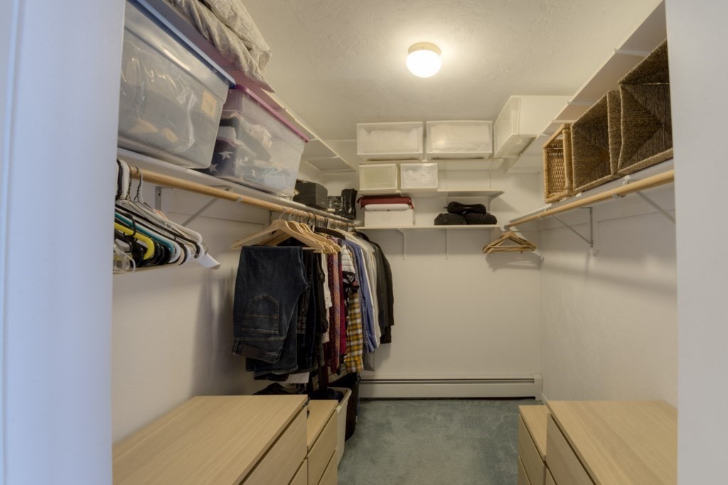 18 Bergin Lane Worcester, MA 01602 - Photo 29 of 42 a view of walk in closet with clothes and shoes