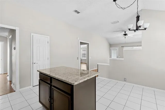a view of kitchen island with tub